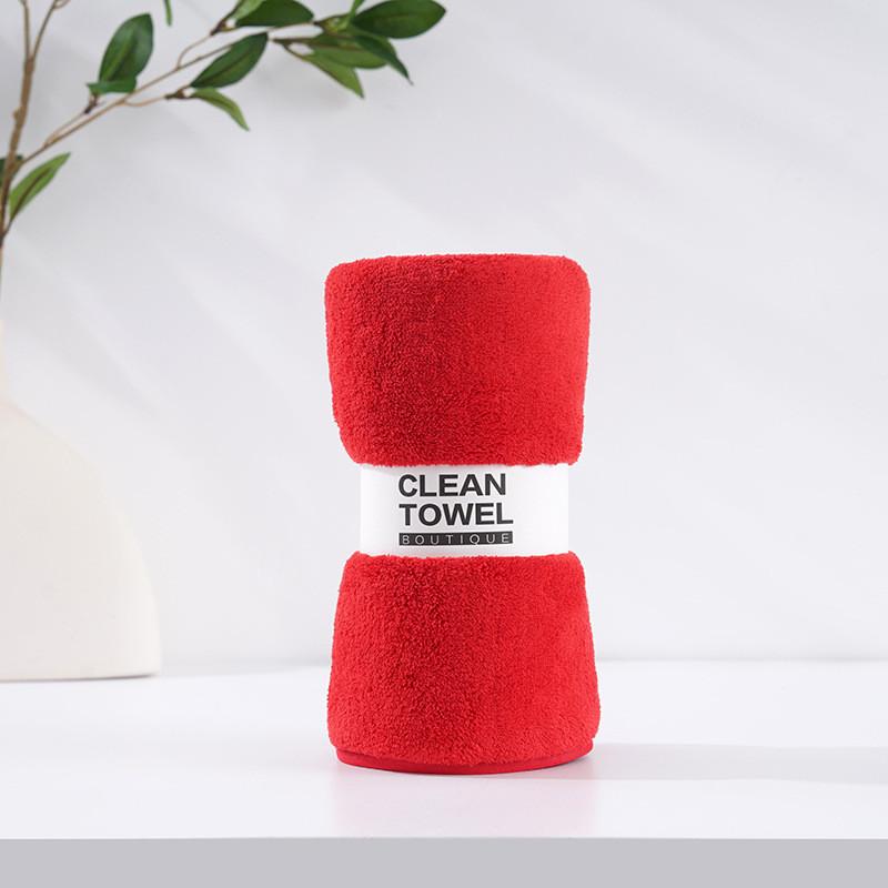 Coral Fleece Face Towel 35x75cm Absorbent Thick Home Use Gift Logo