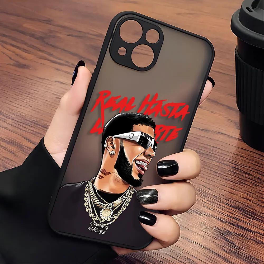 

Anuel AA Hot Rapper Phone Case For iPhone 16 15 14 13 12 11 Pro Max X XR XS 7 8 Plus Mini SE Matte Transparent Back Cover iPhone 13 Mini