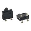 10Pcs Kfc-W-14 4 Pin Mini Slide Switch Reset Micro Toggle Switch Miniature Switch Limit Vertical Black Columnar 16V 100Ma