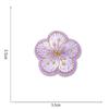 Little Plum Blossom Self-Adhesive Embroidery Patch: Cute Decoration for Clothes, Hats, or Home Textiles