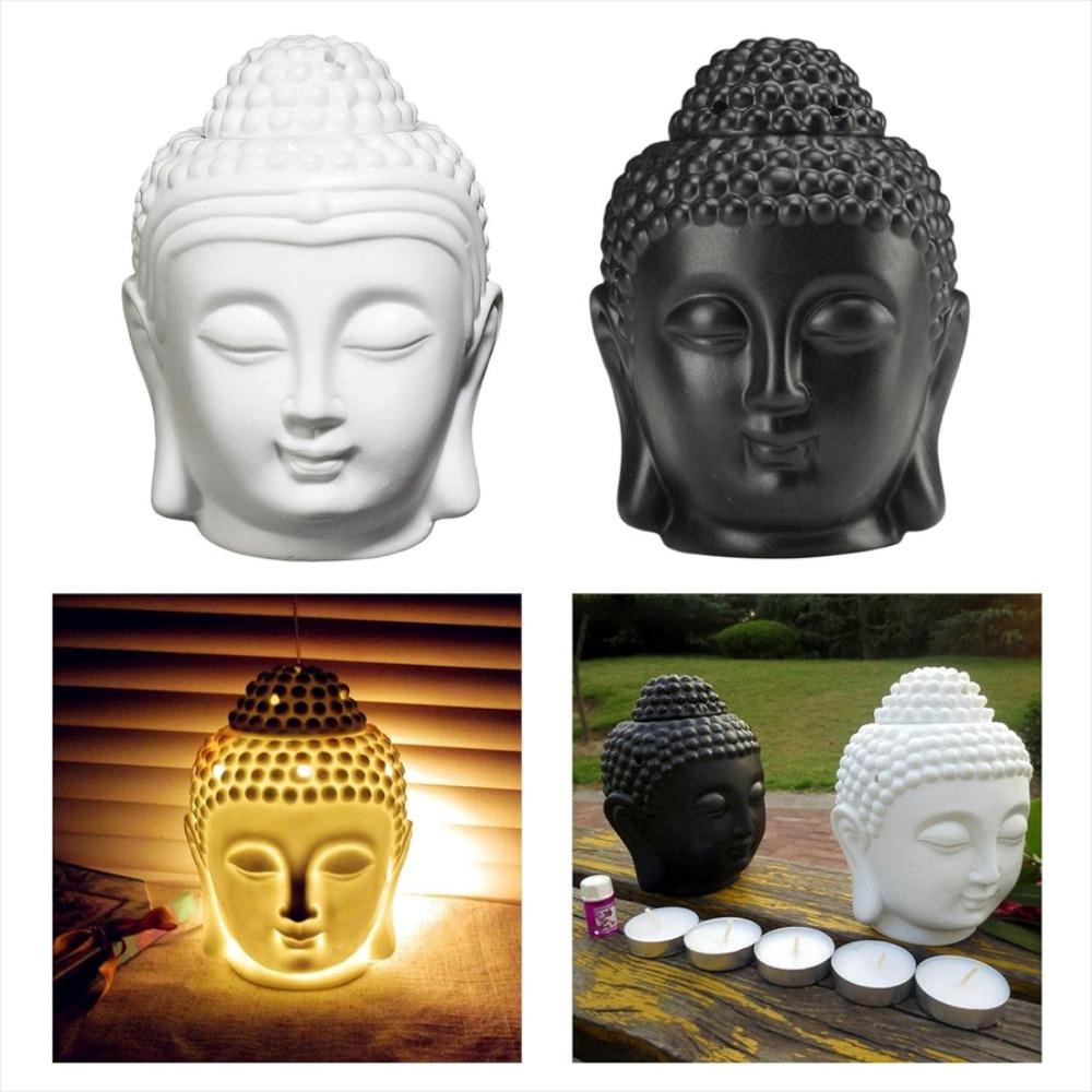 Ceramic Head Aromatherapy Burner Indoor Household Essential Oil Special Incense Burner Handicraft Home Ornament Decoration