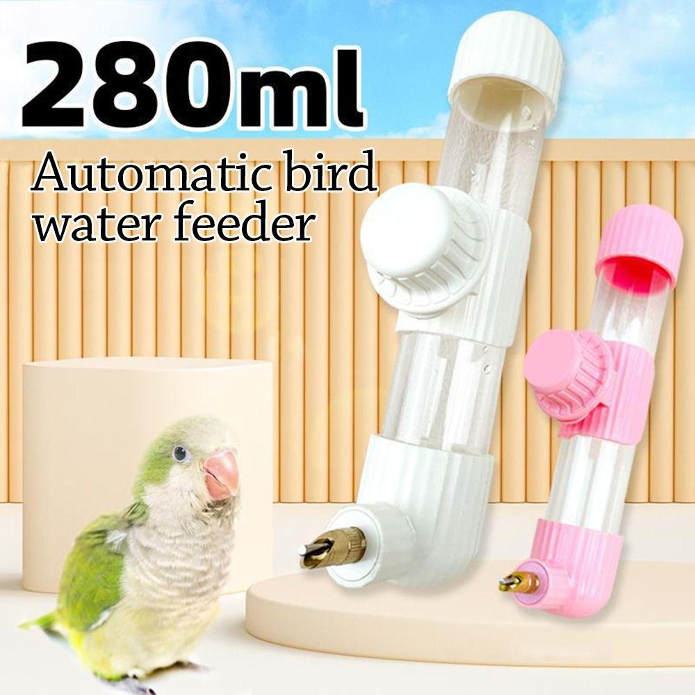 Automatic Water Feeder Dispenser 220/280ml Parrot Water Bottle Useful Bird Drinker
