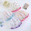 Flower Pattern Double Layer Shower Cap Waterproof Reusable Printed Bath Hair Bonnet For Women Ladies Spa Salon Home Travel Use