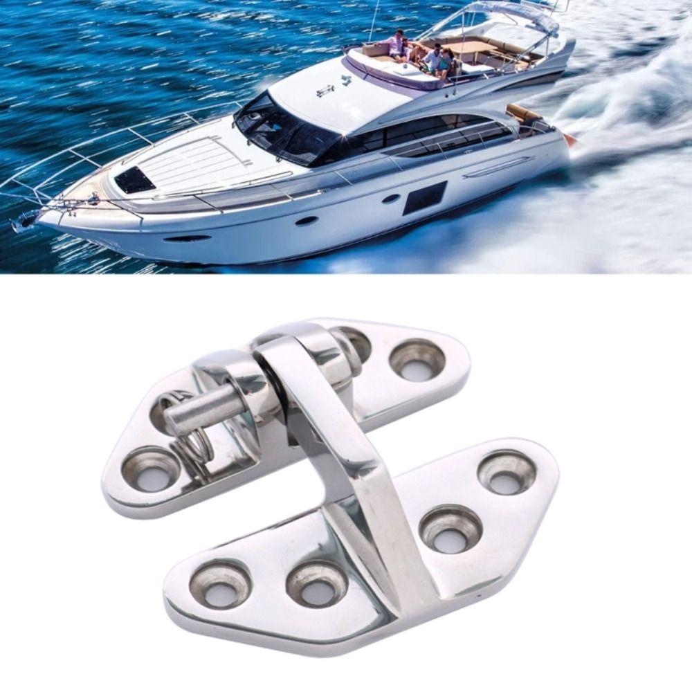 316 Stainless Steel Boat Hinge Shaped Strap Stainless Steel Hinge Yacht Accessory Strap Hinge  RV