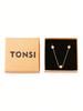 1 Piece Classic Fashion 5 Leaves Flower Pendant Necklace, 18K Gold Plated Stainless Steel Chain, Gift for Mother, Friends, Wife