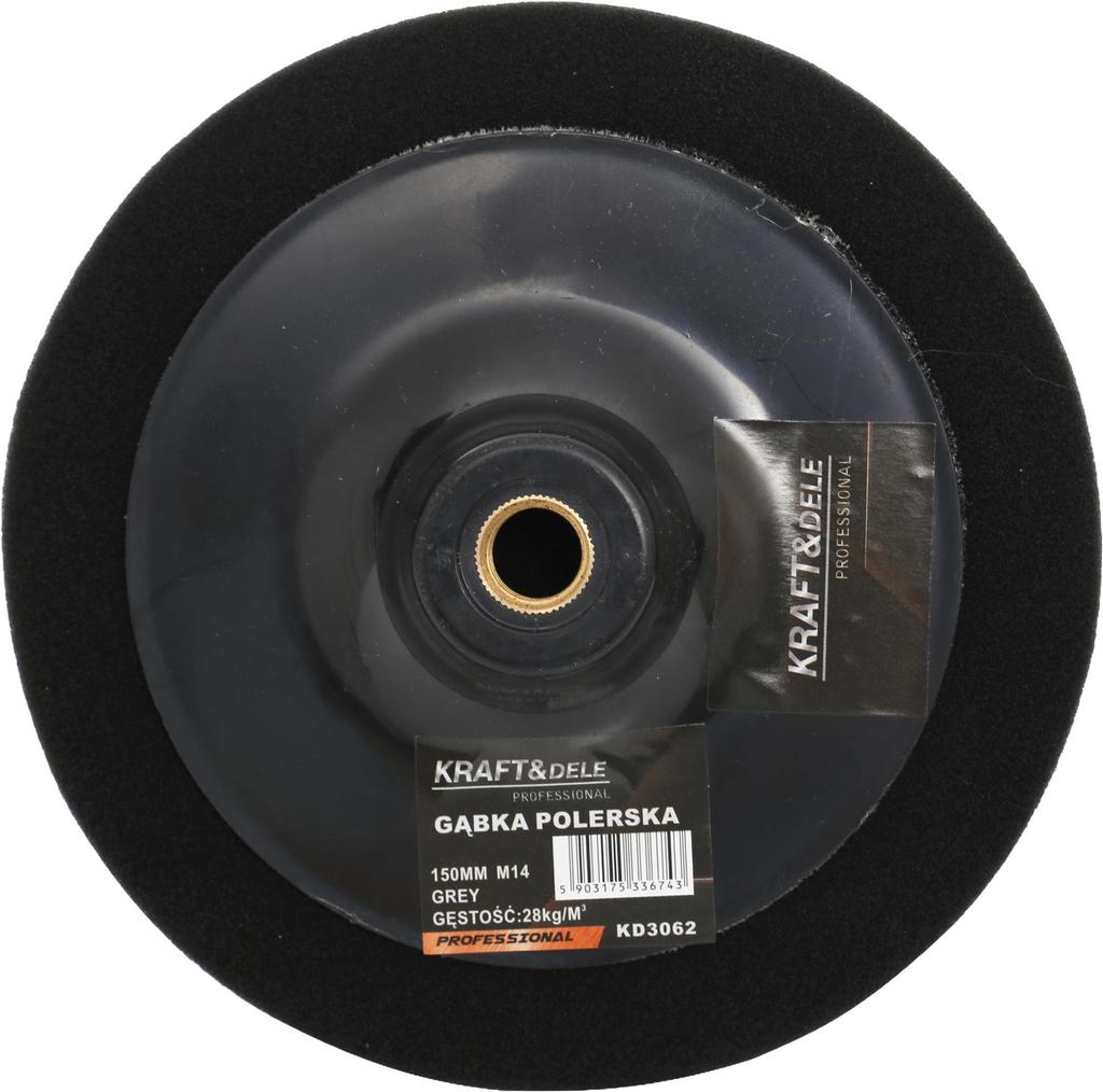 Polishing sponge 150mm black KD3062