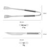 Direan 20-Piece Stainless Steel Grilling Set