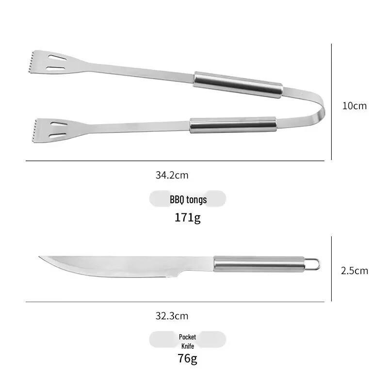 Direan 20-Piece Stainless Steel Grilling Set