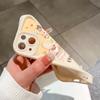 Für iPhone 16 15 14 13 12 11 Pro Max XS Max XR X SE 8 7 Weiche Silikon-Kuchen-Donut-Bär-Muster Vollobjektiv-Schutz-Telefonhülle