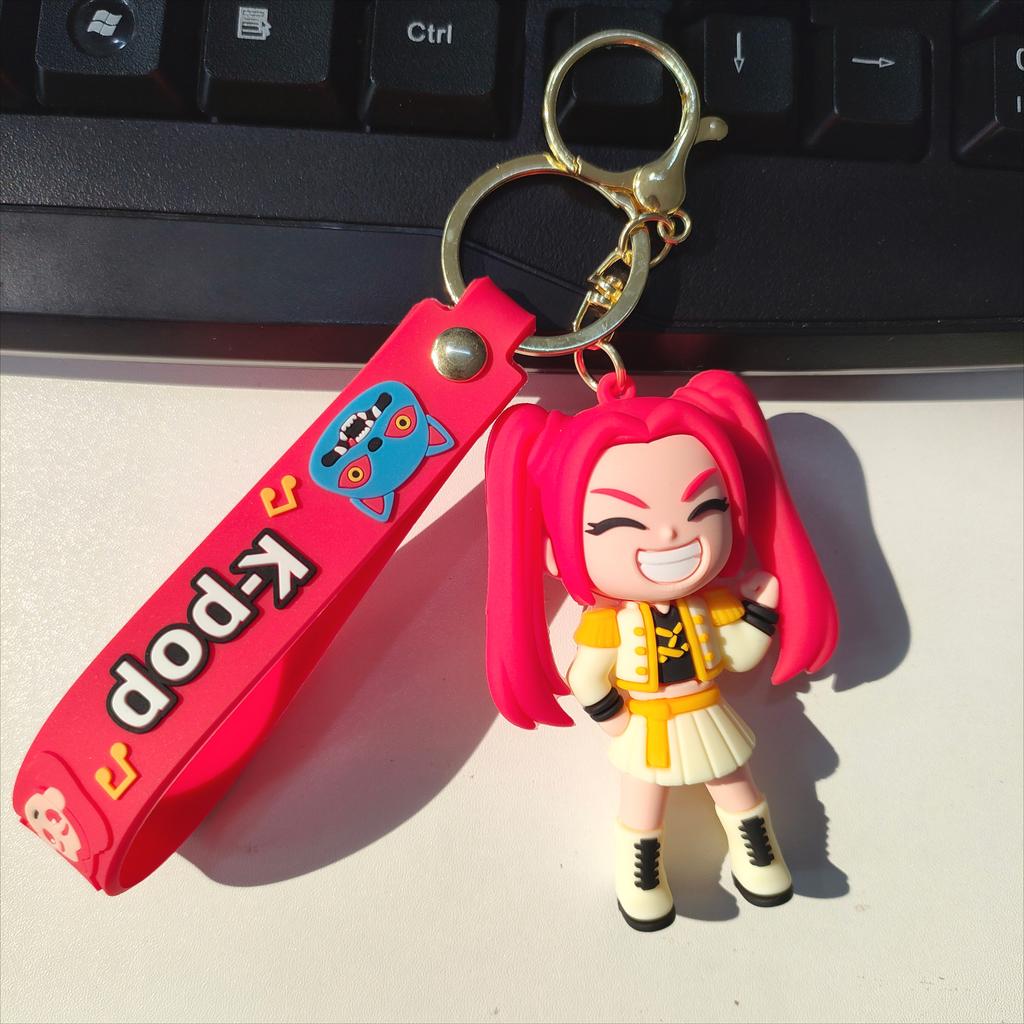 New Style KPOP Demon Hunters Adorable Cartoon Keychains Bag Pendants Holiday Fan Gifts and Presents Durable Long Lasting