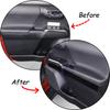 Glossy Piano Black Interior Door Panel Trim Sticker For Toyota Tacoma 2016-22