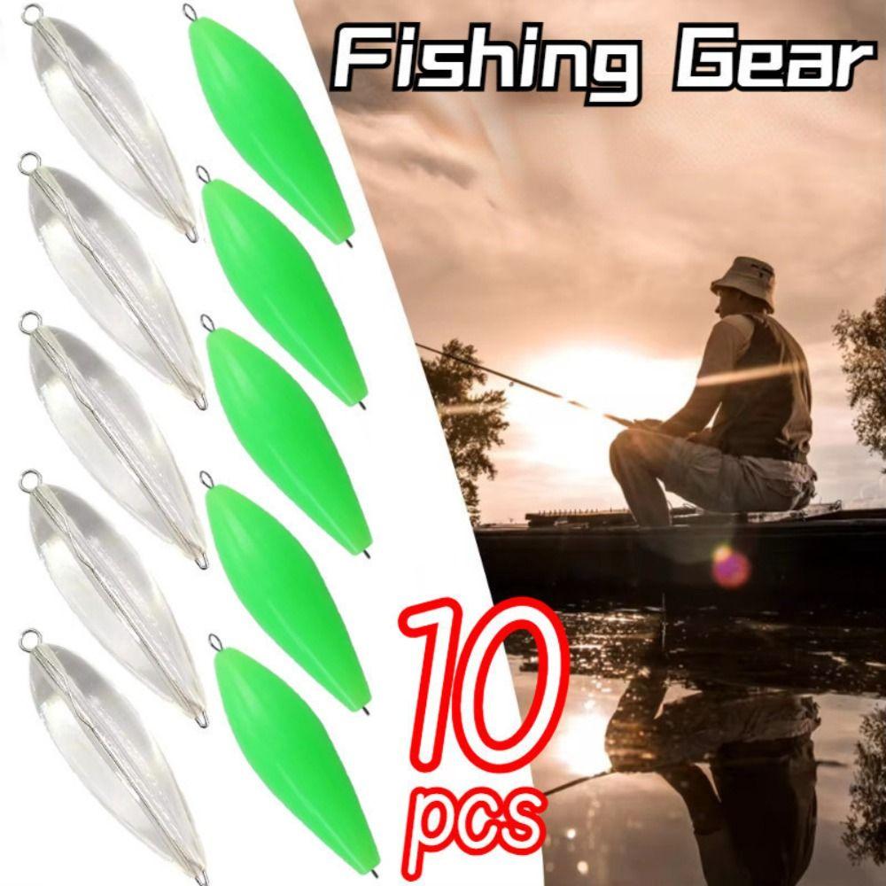 10Pcs 3.2g/7.5g New Silicone Fly Fishing Lure Sinking-down Transparent Casting Aids Fishing Tools Buoy