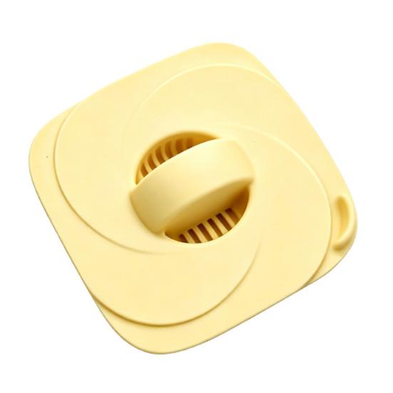 Easy Install Drain Stopper Silicone Sink Filter, with Anti-Clogging Hair Catcher Filter Catcher, Odor-Proof Accessory, for Bathroom Washbasin жёлтый