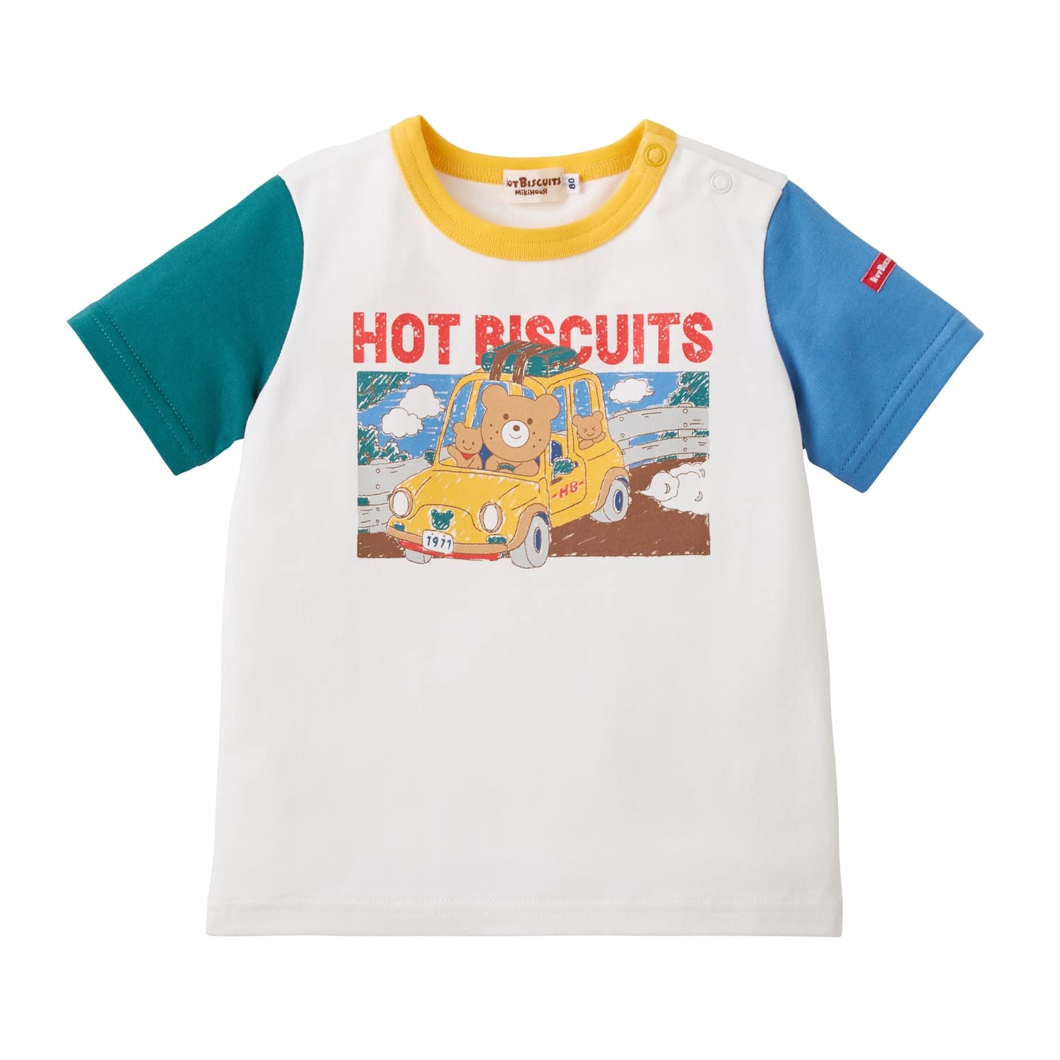 

Miki House Hot Biscuits Футболка с коротким рукавом для мальчиков и девочек, белая, 80 см, 72-5202-495 белый