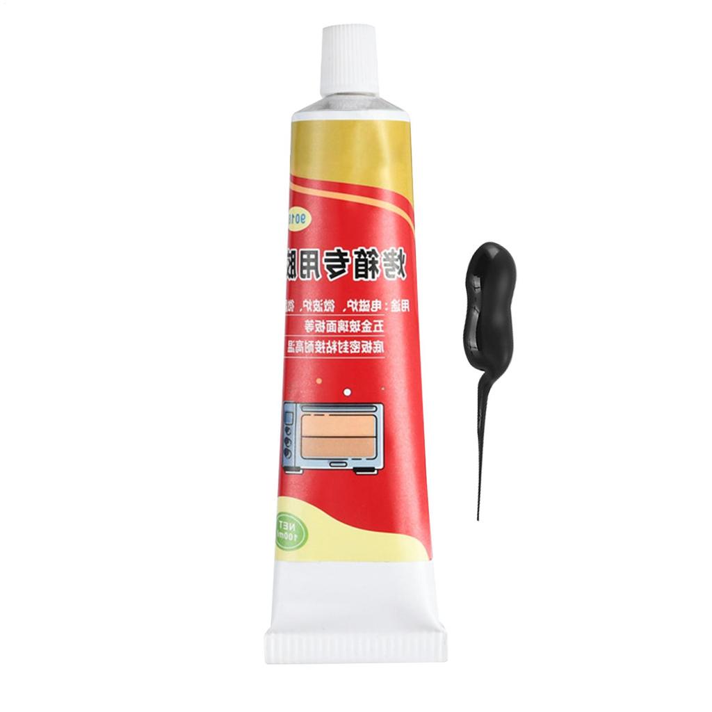 Backofenpaneelkleber 100ml Hochtemperaturkleber Schnelltrocknendes Dichtmittel für Backofen Kochfeld Mikrowelle Metall Glas Haushaltsgeräte