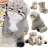 Simulation Gray Cat Stuffed Animals Plush Toys Super Soft Cute Pillow Dolls Birthday Hallowmas Gifts for Girls Baby Room Decor