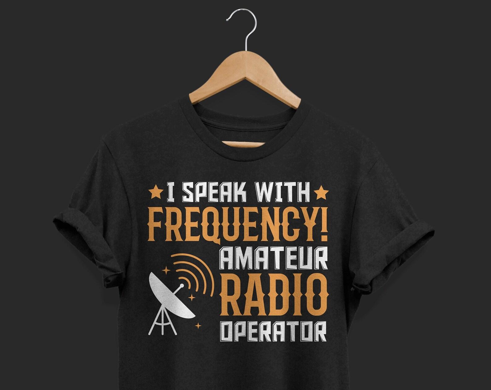 Amateur Radio T-Shirt, Vintage Retro Ham Radio Shirts, Operator Dad Gift Tees, Ham Lovers Gifts, Amateur Radio Grandpa Birthday Present, 110