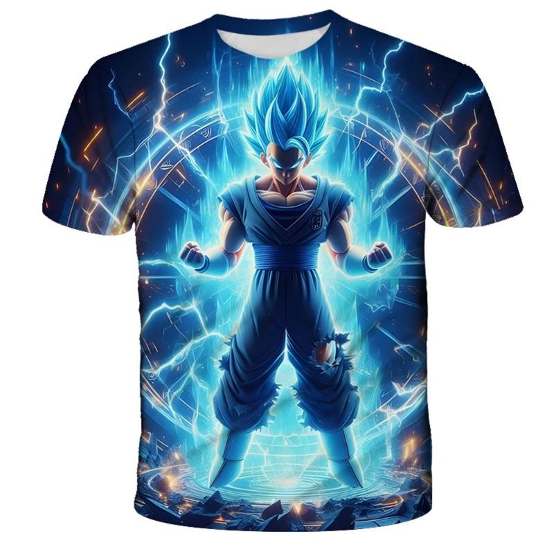Japanese Anime Dragon Ball Z All Characters 3D Quick Dry T-Shirt For Men Women Kids Summer Sports Anime Tee Streetwear