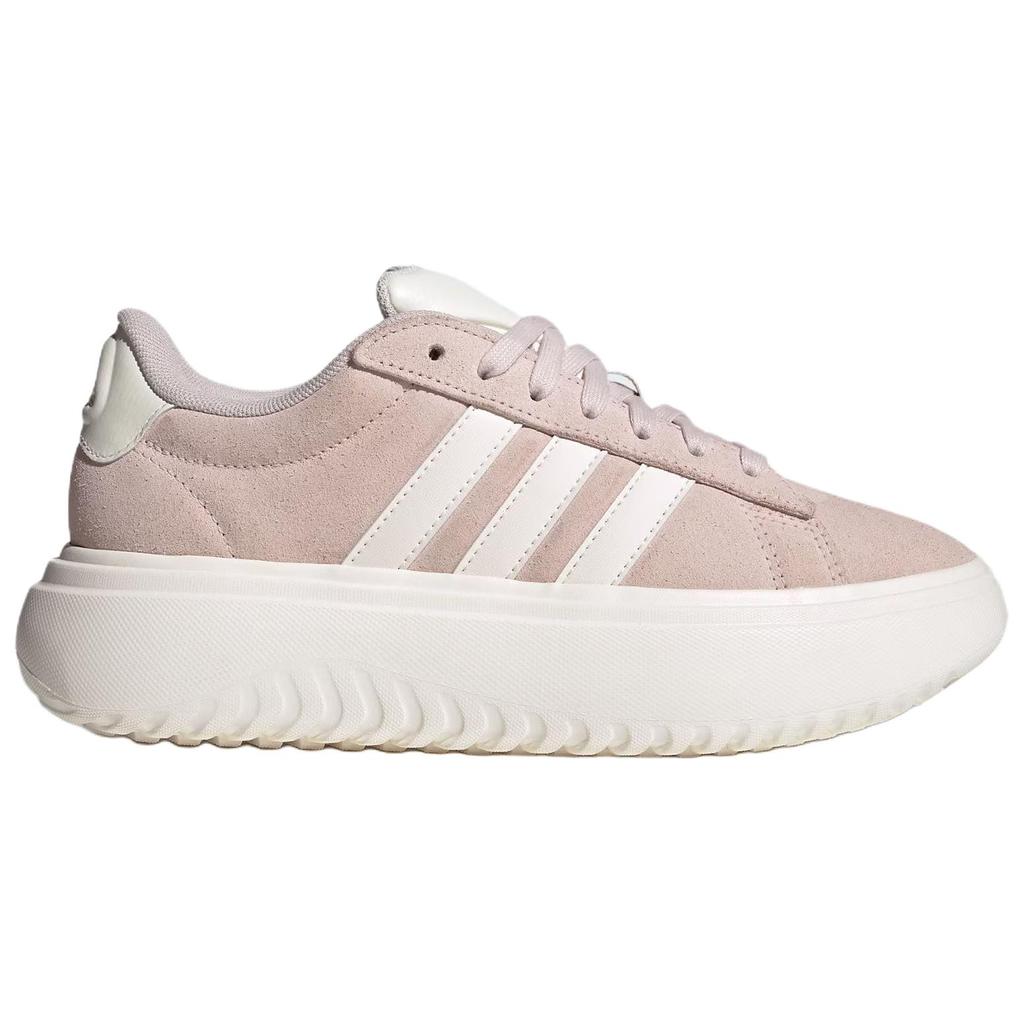 Adidas Grand Court Platform Classic Comfortable Low-Top Tennis Shoes Women Sneakers Pink JR0701