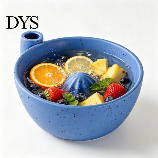 Easy Clean Dishwasher Safe Bowl Berry Swirl Draining with Silicone Pad, Ceramic Retro Kiln Kitchen Gadget for Fruit Cleaning Fired Colander,