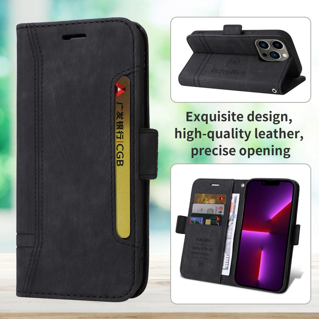 Luxury Leather Flip Phone Case for Samsung Galaxy S20 S21 FE S22 Plus S23 S24 Ultra Magnetism Shockproof Wallet Bracket Cover
