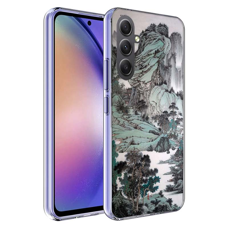 Chinese Style ink Painting Art Phone Case for Samsung A17 A37 A57 A07 A16 A26 A36 A56 A06 A02S A12 A22 A32 A52S A04S A14 A24 A34