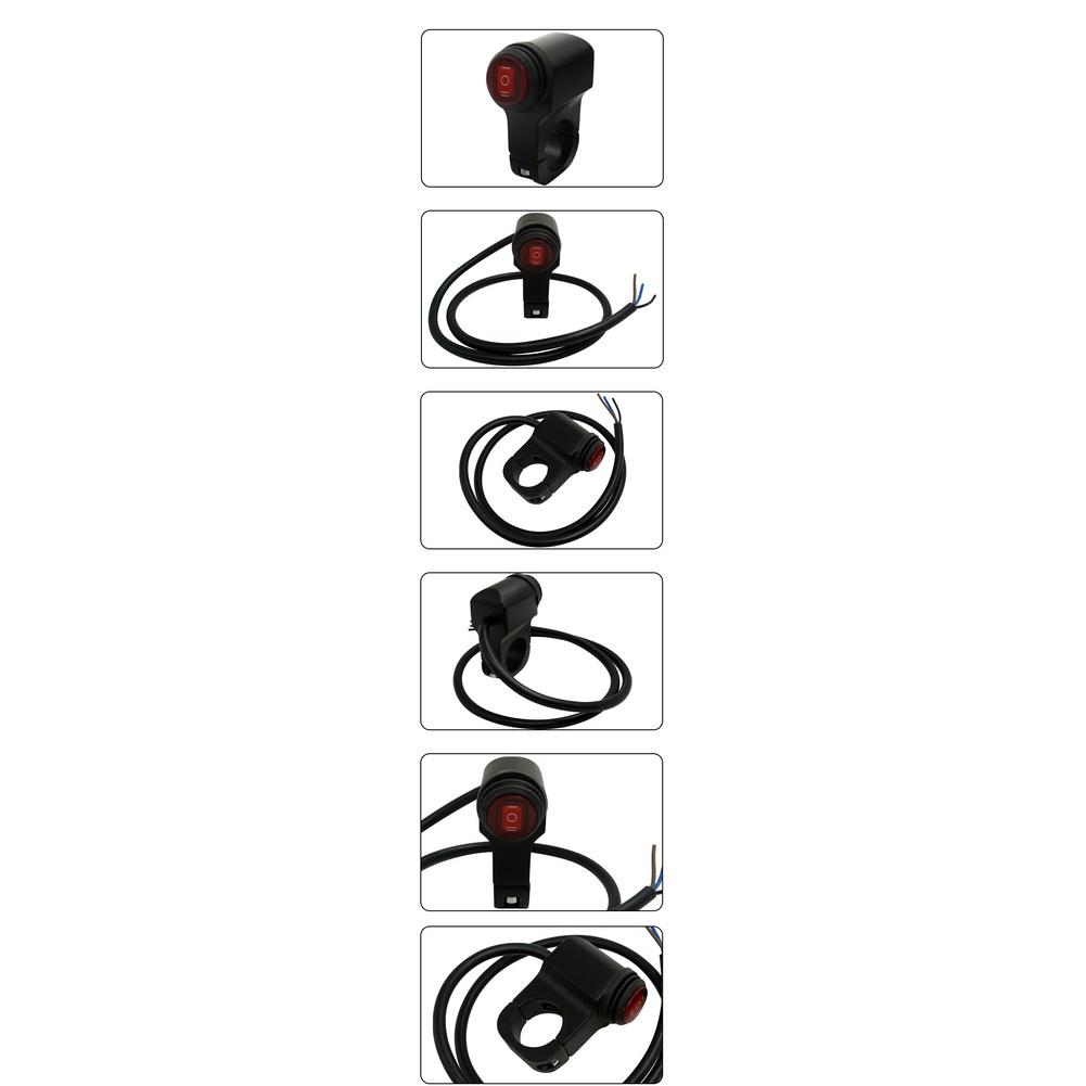 22mm Power Switch 3 Gear Switch Aluminum Alloy Material Moisture Protection Sealing For Handlebar Installation