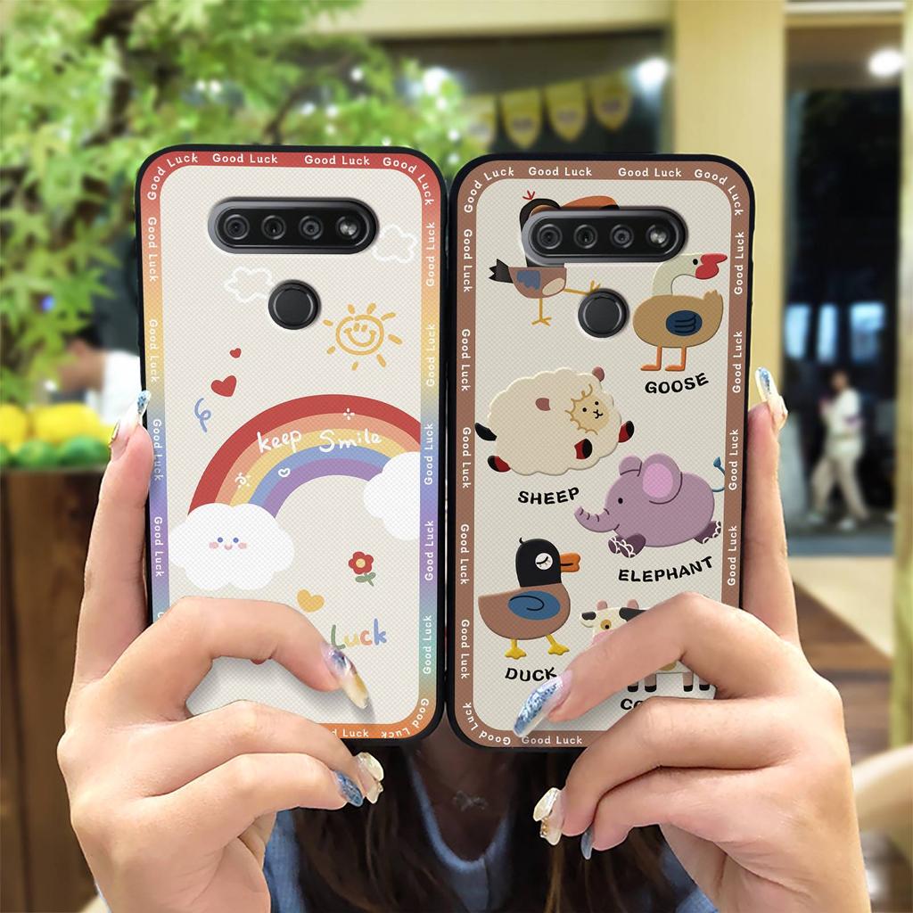 Cute Protective Phone Case For LG K51/Reflect/L555DL Waterproof Anti-dust Back Cover Cartoon Fashion Design Durable TPU