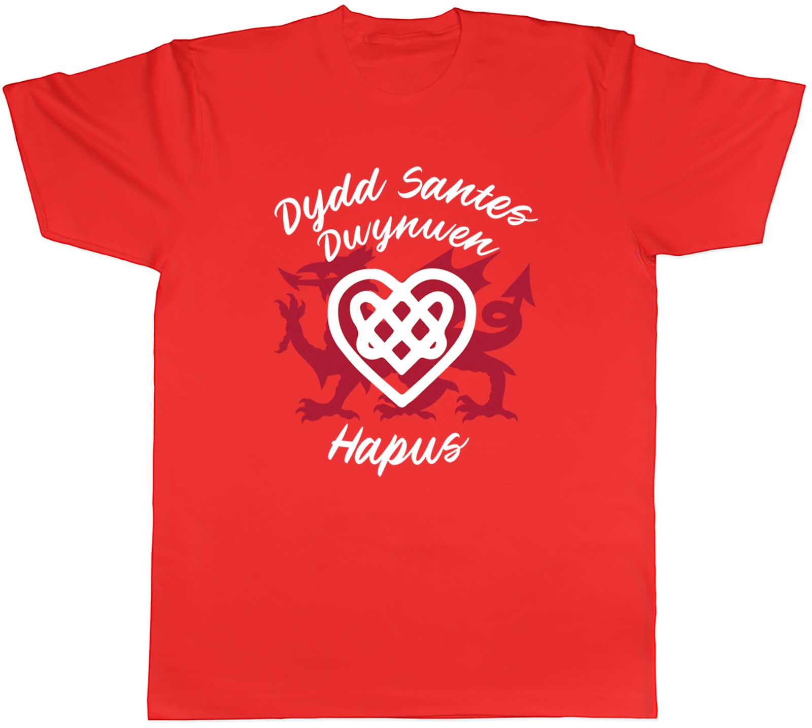 Unisexs T Shirt Welsh Heart Valentines Dydd Santes Dwynwen Hapus Unisex Tee Gift S