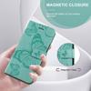 Coque de protection - Samsung - Galaxy A55 5G - Cuir PU Papillon - Vert - Semi-rigide
