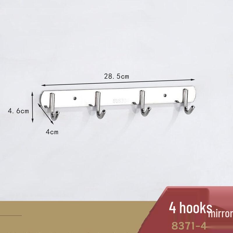 Punch-Free Adhesive Hook Rack