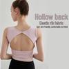 Sutiã Esportivo de Verão com Tiras Duplas à Prova de Choque - Colete Yoga Anti-Queda para Corrida & Fitness