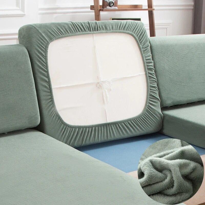 Plüsch Sofakissenbezug Für Wohnzimmer Sofabezüge Überwurf Für Chaiselongue Sofa Schutzbezug