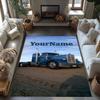 Kw Heavy Trucks Customizable Name Floor Mat Perfect for Hallway Bedrooms Outdoor Entryway Anti-slip Rug Decorate Offices