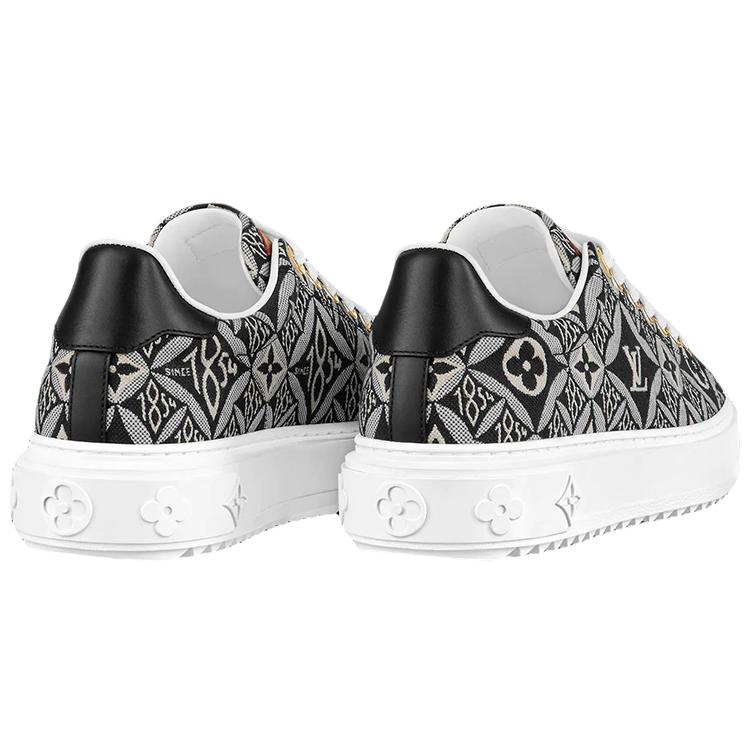 Louis Vuitton Out Sneakers 'Black White Monogram With Brown' Women's 1A9FNL