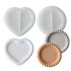 Bubble Storage Tray Silicone Mold DIY Resin Plaster Cement Gift Casting Mould Round Flower Cloud Heart Shape Coaster Home Decor