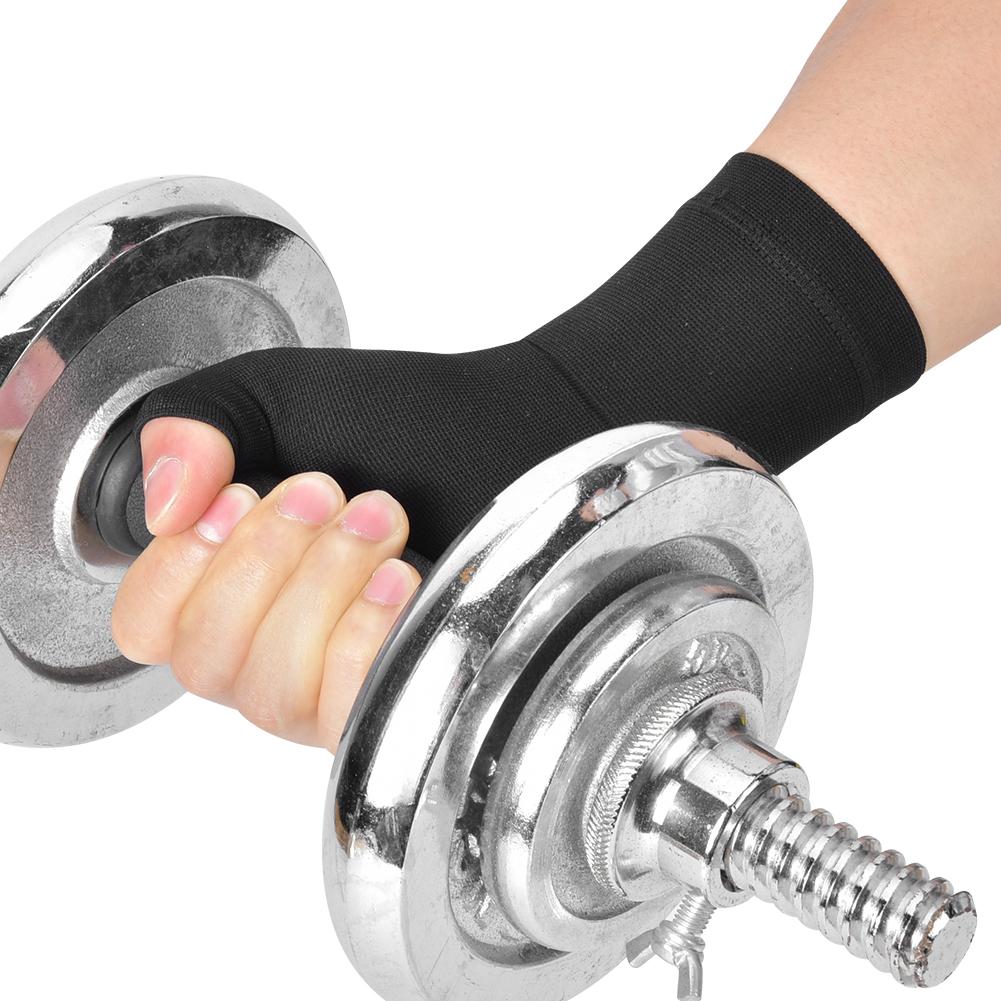 2Pcs Fitness Sport Thumb Wrist Guard Gloves Tenosynovitis Anti Sprain Hand Brace Protective Gear(M )