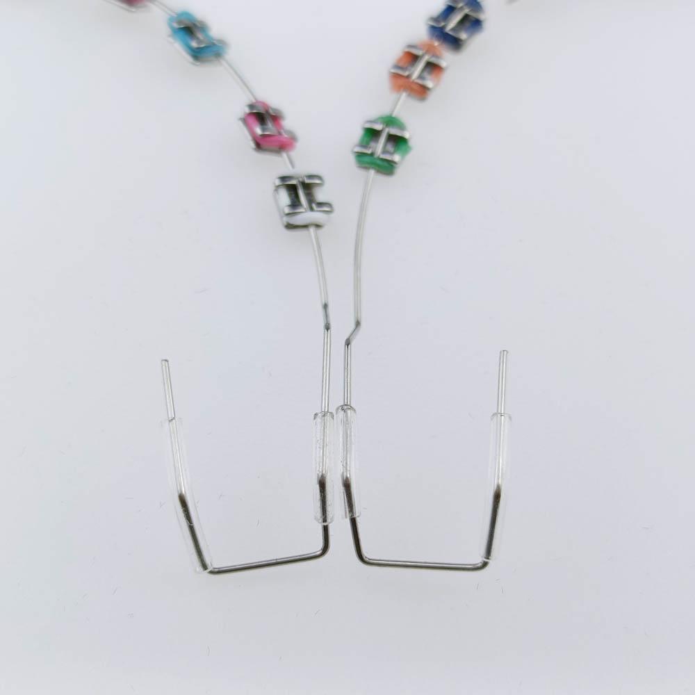 1 Pereche Aparate Dentare Colorate False Aparate Dentare la Modă Bijuterii Pentru Decorarea Temporară a Dinților