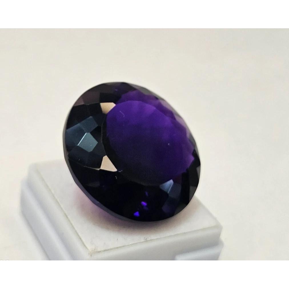 Stunning Amethyst Dark Purple Color Natural Round Cut 56-57 Ct Loose Gemstone