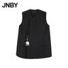 Spring 2026 Wool Silk Blend Loose Vest