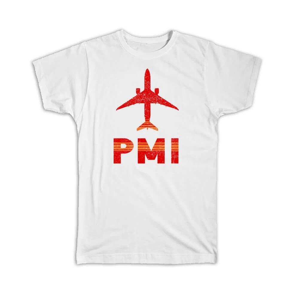 Gift T-Shirt : Spain Palma de Mallorca Airport PMI Travel Airline Pilot AIRPORT 3XL