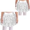 Kids Girls Sequin Metallic Skirted Shorts Jazz Latin Dance Outfits Performance Costume Dancewear