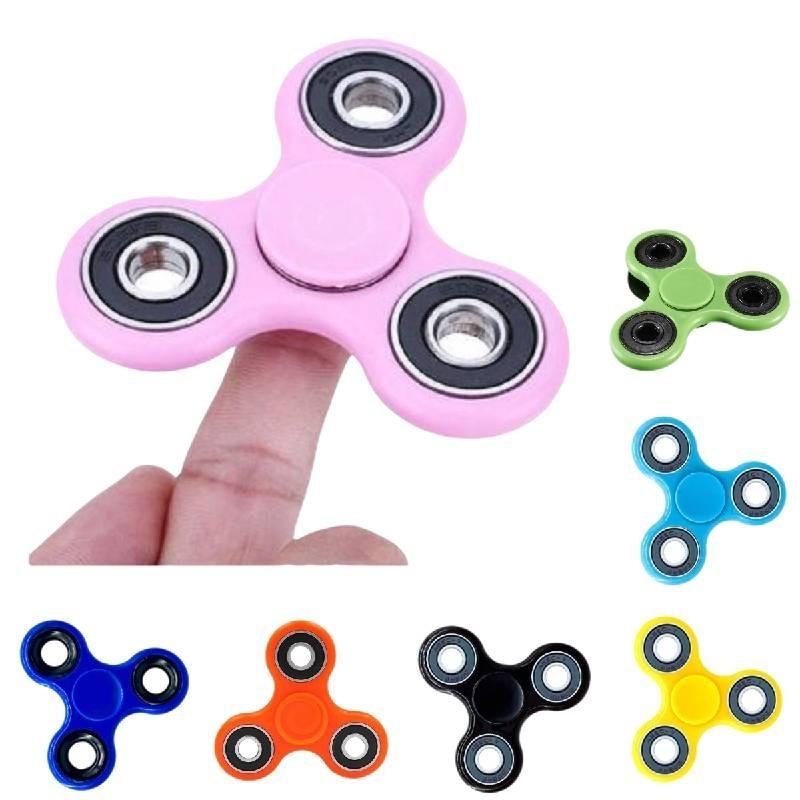 Elegant Wood Hand Spinner Tri Fidget Ceramic Ball Desk Toy For Stress Relief