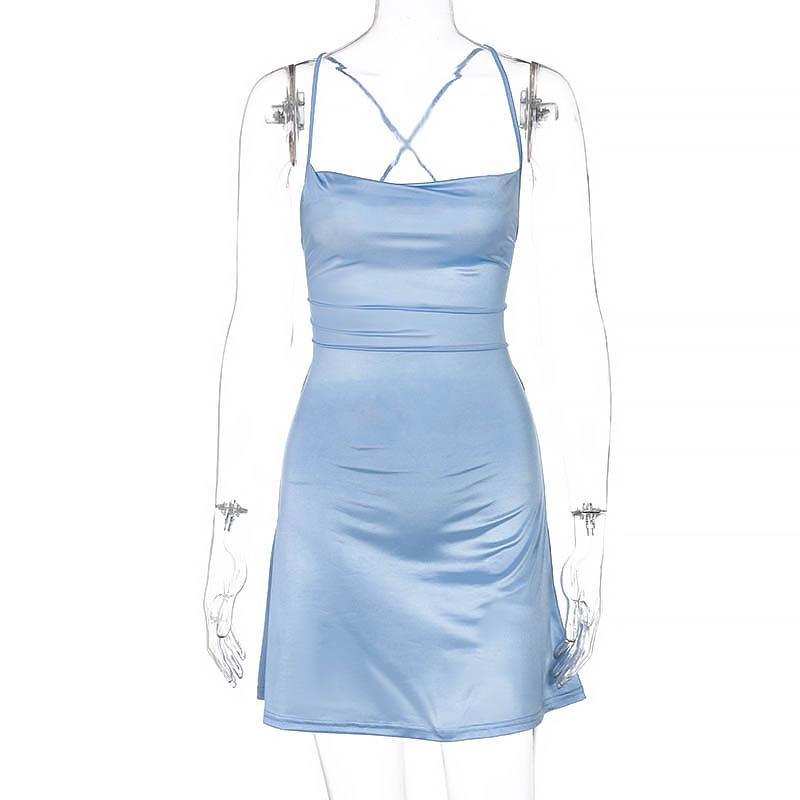 Vestido Sexy ajustado con tirantes para mujer, moda Primavera/Verano, falda sin mangas a la cadera, vestido de fiesta para mujer
