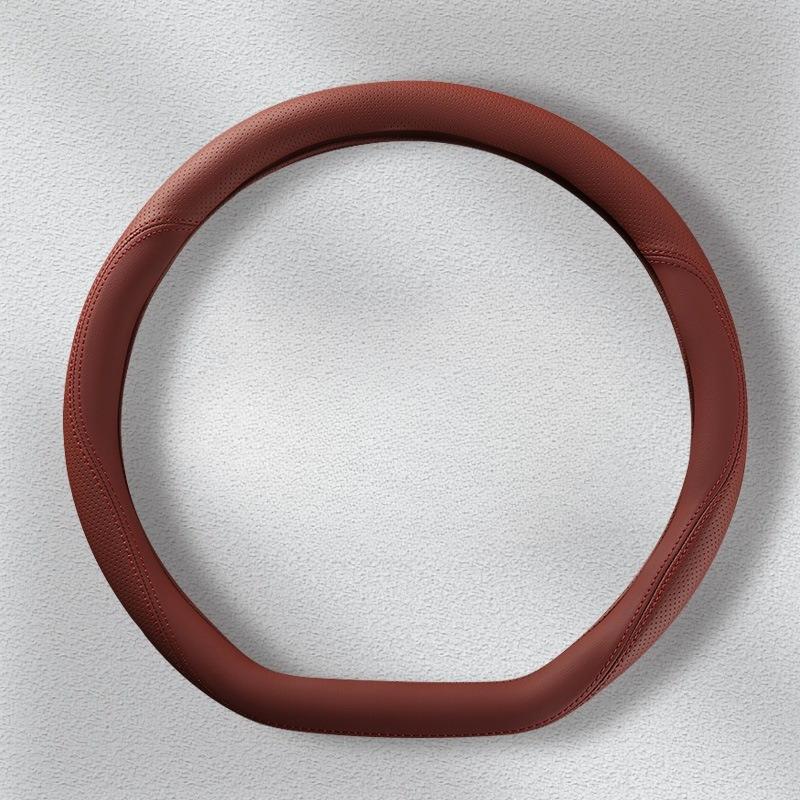 For Cars Universal Leather Steering Wheel Cover Four Seasons Luxurious Popular Style Interior Modification Steering Wheel Cover