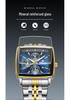 Men's Luxury Quartz Watch: Waterproof, Calendar, Luminous with Stainless Steel Band