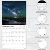 2026 Wall Calendar, 2026 National Parks Calendar, 12 Months from Jan 2026 - Dec 2026, 12" x 24" Open, Thick Paper, Hanging Holes, Large Blocks, Moon