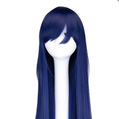 Bunte Lange Gerade Cosplay-Perücke 80cm Anime Party Rollenspiel-Perücke Hitzebeständige Faser für Damen