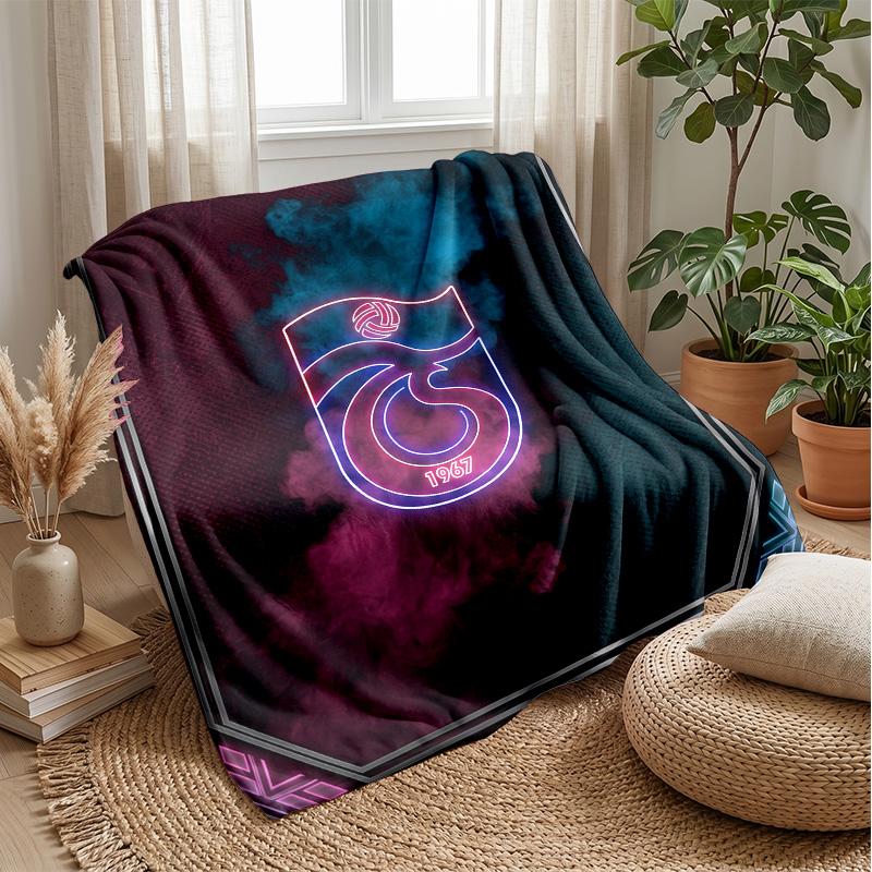 Manta de Franela Suave y Polar del Trabzonspor FC Ligera Acogedora Cálida Manta de Tiro Para Sofá Cama Decoración del Hogar