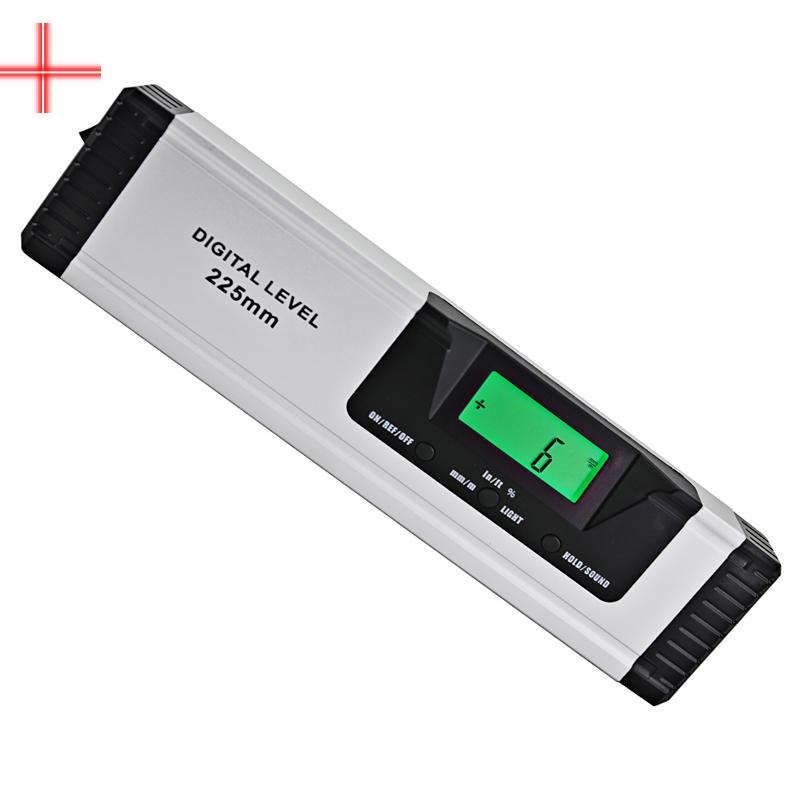 225/400mm Magnetic Digital Protractor Angle Finder Inclinometer Electronic Level 360 Degree Aluminum Alloy Bubble Spirit Level